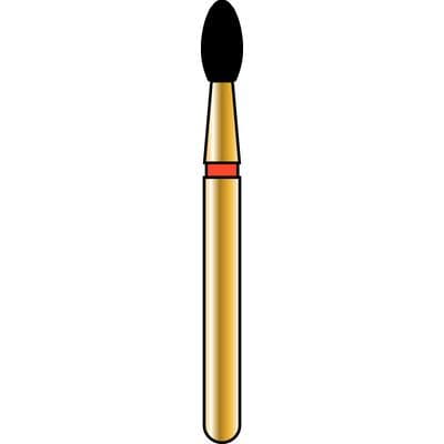 Alpen® Multi Use Diamond Bur FG, Football Shape, Fine Grit, Red Ring, #379, 1.8 mm Diameter, 3.5 mm Length, 50/Pkg thumbnail 3