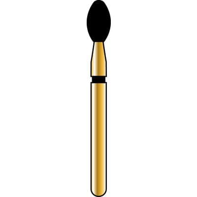 Alpen® Multi-Use Diamond Bur FG #KS4, Football Shape, 2.4mm Diameter, 4.2mm Length, Super Coarse Grit, Black Ring, 5/Pkg, GKS4-314-024-04.2-C thumbnail 11