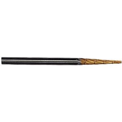 Patterson® Gold Titanium Nitride Lab Bur, Tapered Fissure, #31P, HP Standard, 2.388 mm Diameter, 15.875 mm Length, 1/Pkg - Patterson® Gold Titanium Nitride Lab Burs – HP Standard, 1/Pkg - Tapered Fissure, # 31P, 2.388 mm Diameter, 15.875 mm Length - Image 1