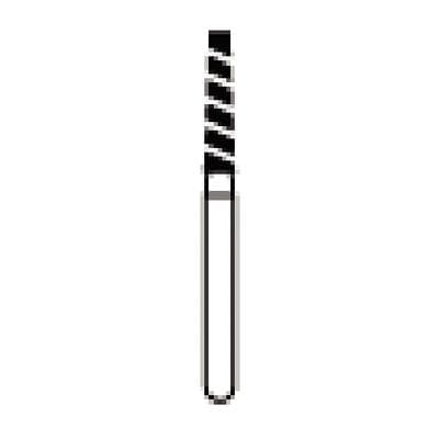 NTI Turbo Diamond Bur, Super Coarse, Flat End Taper, FG, #SC847-T-016, 1.6 mm Diameter, 8.0 mm Length, Black Ring, 5/Pk thumbnail 12