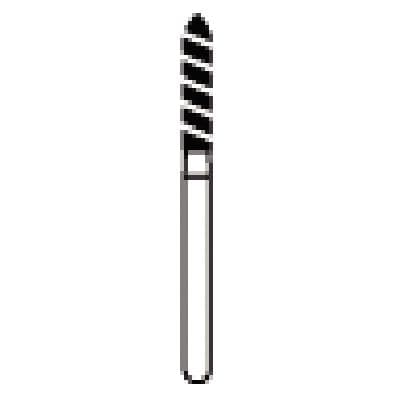 NTI Turbo Diamond Bur, Super Coarse, Friction Grip, Beveled Cylinder, #SC878-T-016, 1.6 mm Diameter, 8.0 mm Length, 5/Pk thumbnail 7