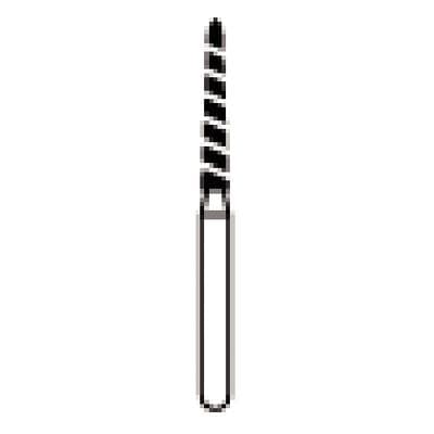 NTI Turbo Diamond Bur, Super Coarse, Friction Grip, Curettage, Beveled Cylinder, 1.4 mm Diameter, 10.0 mm Length, 5/Pkg, #SC879KT-014 thumbnail 6