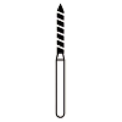 NTI Turbo Diamond Bur, Super Coarse, Beveled Cylinder, Friction Grip, #SC886-T-012, 1.2 mm Diameter, 10.0 mm Length, 5/Pk thumbnail 9