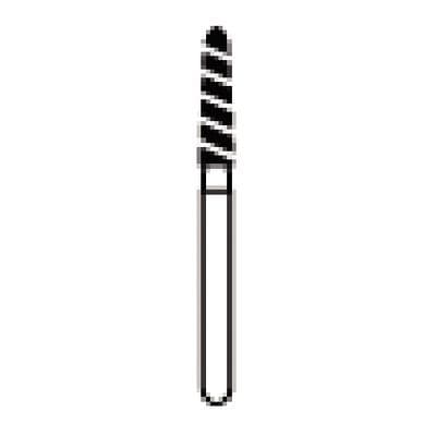 NTI Turbo Diamond Bur, Super Coarse, Friction Grip, Curettage, Beveled Cylinder, 1.8 mm Diameter, 8.0 mm Length, 5/Pkg, #SC878KT-018 thumbnail 10
