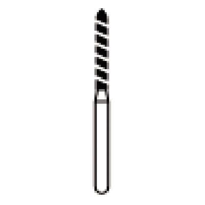 NTI Turbo Diamond Bur, FG, Super Coarse, Beveled End Cylinder, 879-T-012, 1.2 mm Diameter, 10.0 mm Length, 5/Pk thumbnail 8