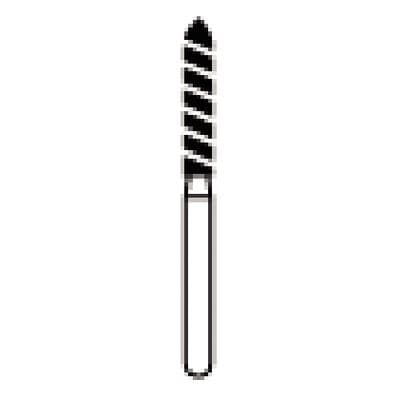 NTI Turbo Diamond Bur, Super Coarse, Beveled Cylinder, Friction Grip, #SC879-T-016, 1.6 mm Diameter, 10.0 mm Length, 5/Pk thumbnail 8