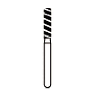 NTI Turbo Diamond Bur, FG, Super Coarse, Black, Modified Shoulder Cylinder, 837KRT-016, 1.6mm Diameter, 8.0mm Length, 5/Pkg thumbnail 10