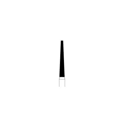 NTI Diamond Bur, FG, Medium Grit, Flat End Taper, #M848-014, 1.4 mm Diameter, 10.0 mm Length, Gray Ring, 5/Pkg thumbnail 7