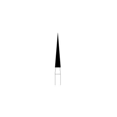 NTI FG Diamond Bur, Super Fine, Needle Shape, #859-016, 1.6 mm Diameter, 10.0 mm Length, Friction Grip, 5/Pkg thumbnail 7
