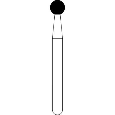 NTI Diamond Burs, FG, Round, #801, 2.3 mm, Super Coarse, Black, 5/Pk, SC801-023 thumbnail 10