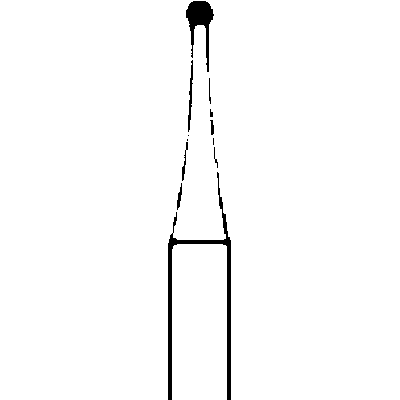 SS White FGSL #2 Round Surgical Length Carbide Bur, Friction Grip, 5/Pack, 14002-5 thumbnail 14