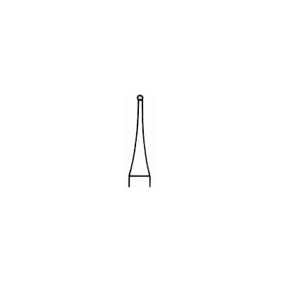 Meisinger HM 71-006 Carbide Lab Bur, Round, Plain Cut, 0.6 mm Head Diameter, HP Shank, 5/Pkg thumbnail 4