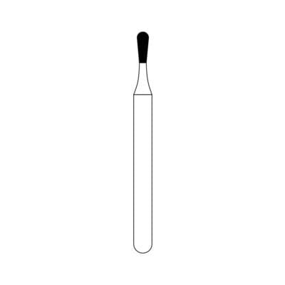 NTI Diamond Bur, FG, Pear, # M830, 1.0 mm Diameter, Medium Grit, Gray Ring, 5/Pk, M830-010 thumbnail 10