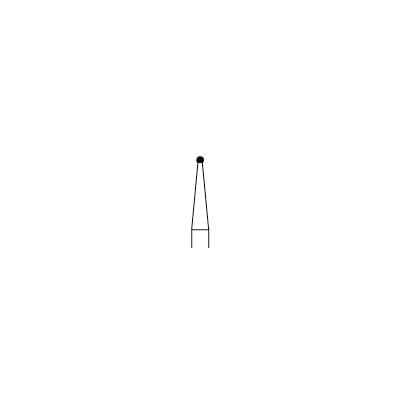 SS White Standard Operatory Carbide Bur, FG, Round #1/2, 0.6 mm Diameter, 0.5 mm Length, 10/Pkg, 14961 thumbnail 6