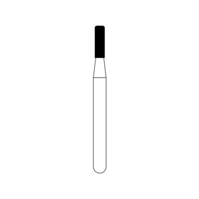 NTI Diamond Bur FG Coarse Modified Shoulder Cylinder, #835KR-012, 1.2mm Diameter, 4.0mm Length, 5/Pack, C835KR-012 thumbnail 8