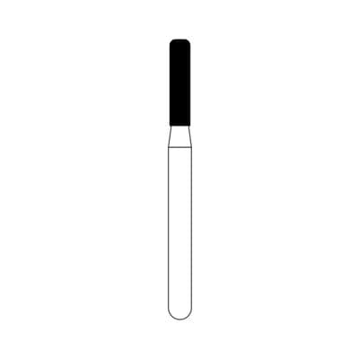NTI Diamond Bur FG Medium Modified Shoulder Cylinder, #836KR-014 (M836KR-014), 1.4 mm Diameter x 6.0 mm Length, 5/Pack thumbnail 8