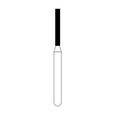 NTI FG Diamond Bur, Medium Grit, Flat End Cylinder, 1.0 mm Diameter, 8.0 mm Length, Friction Grip, 5/Pack, M837-010 thumbnail 8
