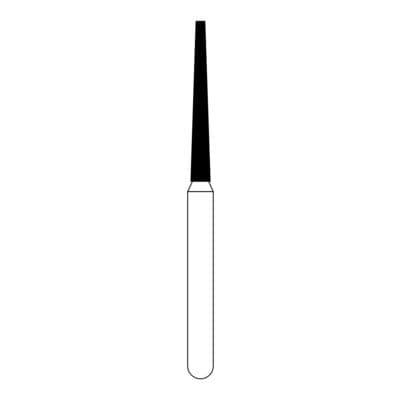 NTI Diamond Bur FG Medium Flat End Taper #M848-012, 1.2 mm Diameter, 10.0 mm Length, 5/Pack thumbnail 9