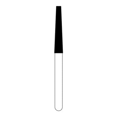 NTI Turbo Diamond Bur, Super Coarse, Flat End Taper, Friction Grip, 1.8 mm Diameter, 10.0 mm Length, Black Ring, 5/Pk, SC848-T-018 thumbnail 9
