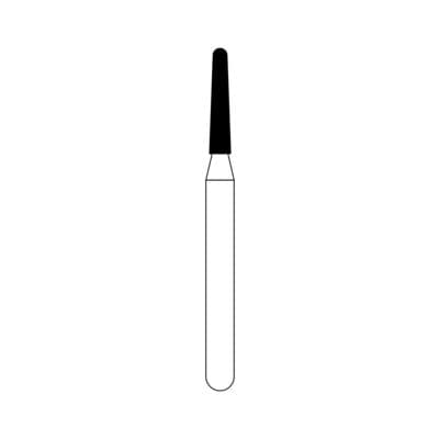 NTI FG Diamond Bur, Fine Grit, Round End Taper, Friction Grip, #855-012, 1.2 mm Diameter, 6.0 mm Length, 5/Pkg thumbnail 8