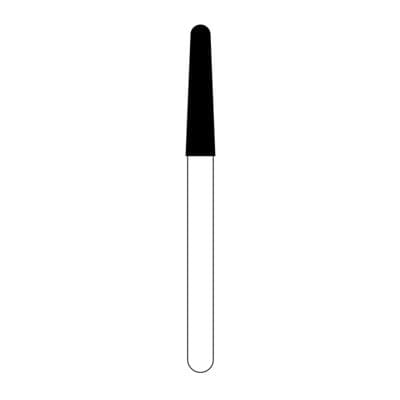 NTI Turbo Diamond Bur, FG, Super Coarse, Black, Round End Taper, #856-018, 1.8 mm Diameter, 8.0 mm Length, 5/Pk, SC856-T-018 thumbnail 12