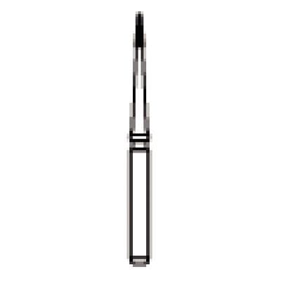 NTI TDF-3F Carbide Bur, Safe End, Friction Grip, 16-Flute, Fine (Yellow), 0.8 mm Diameter, 5/Pack, H132-008F thumbnail 9