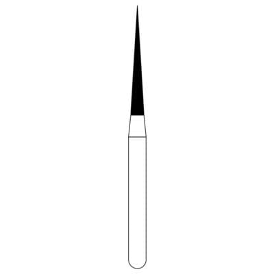 NTI Diamond Bur, FG, Needle, # C859, 1.2 mm Diameter, 10.0 mm Length, Coarse, Green, 5/Pk, C859-012 thumbnail 8