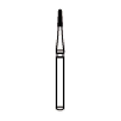 NTI Trimming & Finishing Carbide Bur, 30-Fluted, FG, Bullet, #7801-UF (OA-2), White Ring, 0.9 mm Diameter, 5/Pkg, H247-009UF thumbnail 8