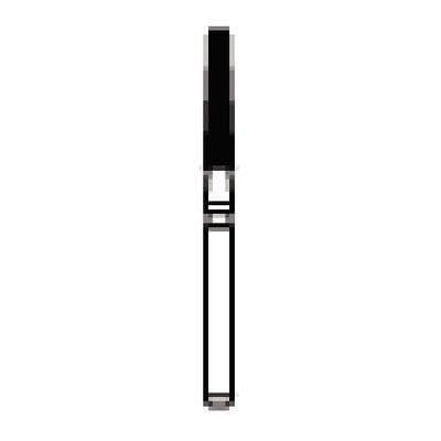 NTI Trimming & Finishing Carbide Bur, Flat End Taper, 12 Flute, Friction Grip, Red Ring, #H375-016, 1.6 mm Diameter, 5/Pkg thumbnail 7