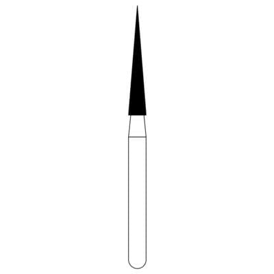 NTI FG Diamond Bur, Super Fine, Needle Shape, #859-016, 1.6 mm Diameter, 10.0 mm Length, Friction Grip, 5/Pkg thumbnail 8