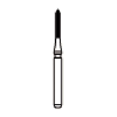 NTI Trimming & Finishing Carbide Bur, Beveled Cylinder, FG, 8 Flute, 0.9 mm Diameter, 5/Pkg, #H282-009 thumbnail 6