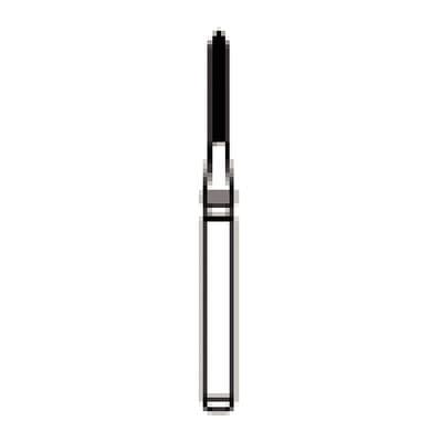 NTI Trimming & Finishing Carbide Bur, Beveled Cylinder, FG, 8 Flute, 1.0 mm Diameter, 5/Pkg, H282-010 thumbnail 8