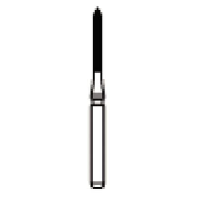 NTI Trimming & Finishing Carbide Bur, 12-Fluted, FG, Parallel Bevel, Red Ring, 1.0 mm Diameter, 5/Pkg, #H283-010 thumbnail 8