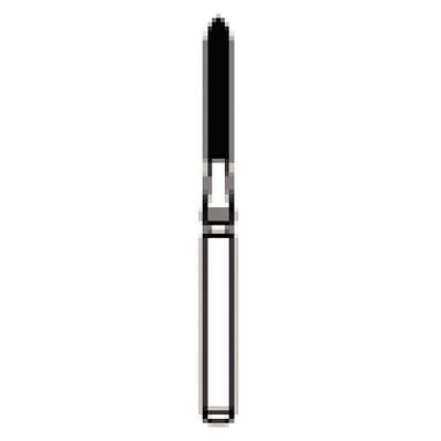 NTI® Trimming & Finishing Carbide Bur, 12-Fluted, FG, Parallel Bevel, Red Ring, 1.2 mm Diameter, 5/Pkg, #H283-012 thumbnail 9