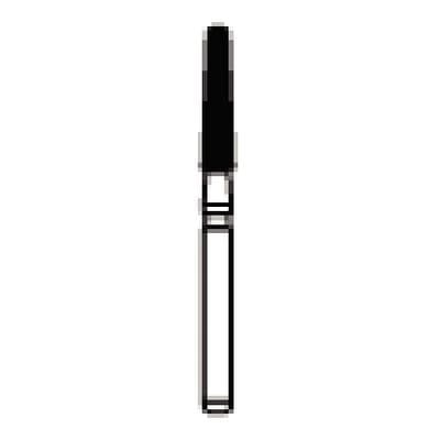 NTI Trimming & Finishing Carbide Bur, 12-Fluted, FG, Flat End Taper, 1.8 mm Diameter, Red Ring, 5/Pkg, #H336-018 thumbnail 6