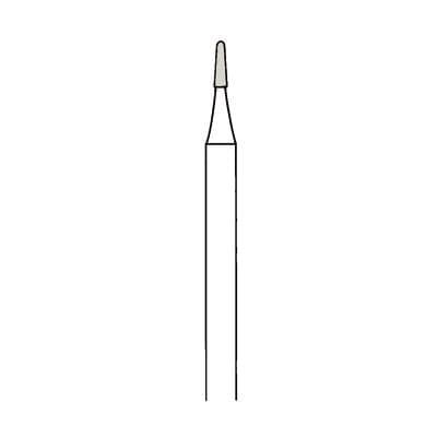Meisinger Trimming and Finishing Tungsten Carbide Bur, FG, Round End Tapered Fissure, Fine 8-12 Flute, 1.0 mm Diameter, #7802, 5/Pkg thumbnail 3