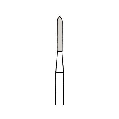 Meisinger HM245-014 Trimming and Finishing Tungsten Carbide Bur, FG, 8-12 Blade, Bevel End, 1.4 mm Diameter, 5/Pkg thumbnail 4