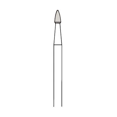 Meisinger HM274-018 Trimming & Finishing Tungsten Carbide Bur, FG, Round End Taper, 1.8 mm, 8-12 Flutes, 5/Pkg thumbnail 4
