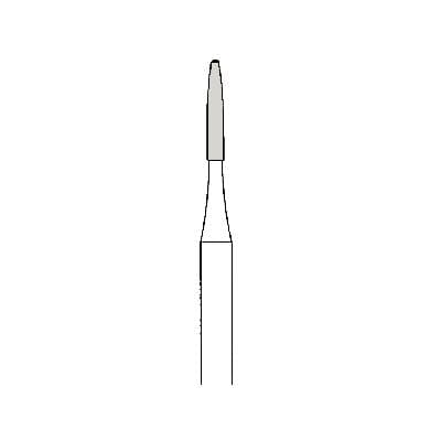 Meisinger Tungsten Carbide Trimming and Finishing Bur, Friction Grip, Flame Shape, 1.2 mm Head, Fine (8-12 Flutes), 5/Pk, HM48L-012-FG thumbnail 9