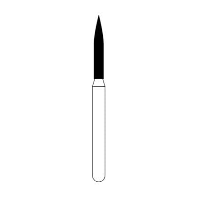 NTI FG Diamond Bur, Super Coarse, Flame Shape, 862-012, 1.2 mm Diameter, 8.0 mm Length, Friction Grip, 5/Pkg, SC862-012 thumbnail 10
