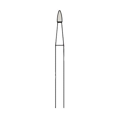 Meisinger HM274-016-FG Trimming and Finishing Tungsten Carbide Bur, Round-End Flame, 1.6 mm, 8-12 Flutes, Friction Grip, 5/Pkg thumbnail 4