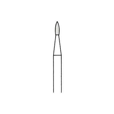 Meisinger Trimming & Finishing Tungsten Carbide Bur, FG, Flame, 1.2 mm, #7903, 5/Pkg, HM246-012-FG thumbnail 4