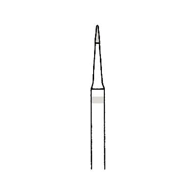 Meisinger Trimming and Finishing Tungsten Carbide Bur, FG, Extra-Fine 16-20 Flute, Tapered Point, 0.8 mm Diameter, 5/Pkg, #ET3F (HM132F-008-FG) thumbnail 5