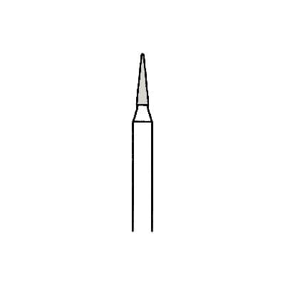 Meisinger ET6F Trimming and Finishing Tungsten Carbide Bur, FG, 16-20 Flute, Tapered Point, 1.4 mm, 5/Pkg, HM134F-014-FG thumbnail 5