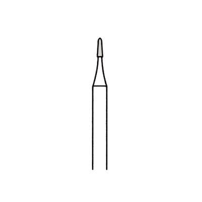 Meisinger Trimming and Finishing Tungsten Carbide Bur, FG, #7801, 0.9 mm Diameter, 16-20 Flute, 5/Pkg thumbnail 3
