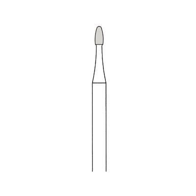 Meisinger Trimming and Finishing Tungsten Carbide Bur, FG, Football Shape, 1.4 mm Diameter, 16-20 Flute, 5/Pkg, #7404 / HM379F-014-FG thumbnail 4