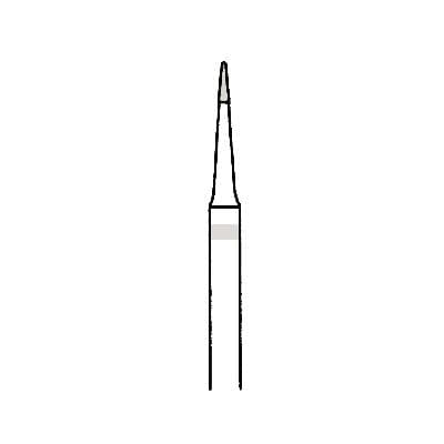 Meisinger Trimming and Finishing Tungsten Carbide Bur, FG, 30-Blade Ultra-Fine, Tapered Point, 0.8 mm Diameter, 5/Pkg, US #ET3, HM132U-008-FG thumbnail 5