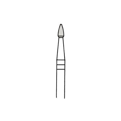 Meisinger HM 274U-016 Trimming & Finishing Tungsten Carbide Bur, FG, Round End, Flame Shape, 30 Flutes, 1.6 mm Diameter, 5/Pkg thumbnail 3