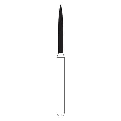 NTI Diamond Bur, FG, Flame, #F863, 1.0 mm, Fine Grit, Red Ring, 5/Pk, F863-010 thumbnail 13