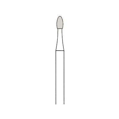 Meisinger Trimming and Finishing Tungsten Carbide Bur, FG, 30 Flute, Football Shape, 1.8 mm, 5/Pkg, US #7406 / HM379U-018-FG thumbnail 5